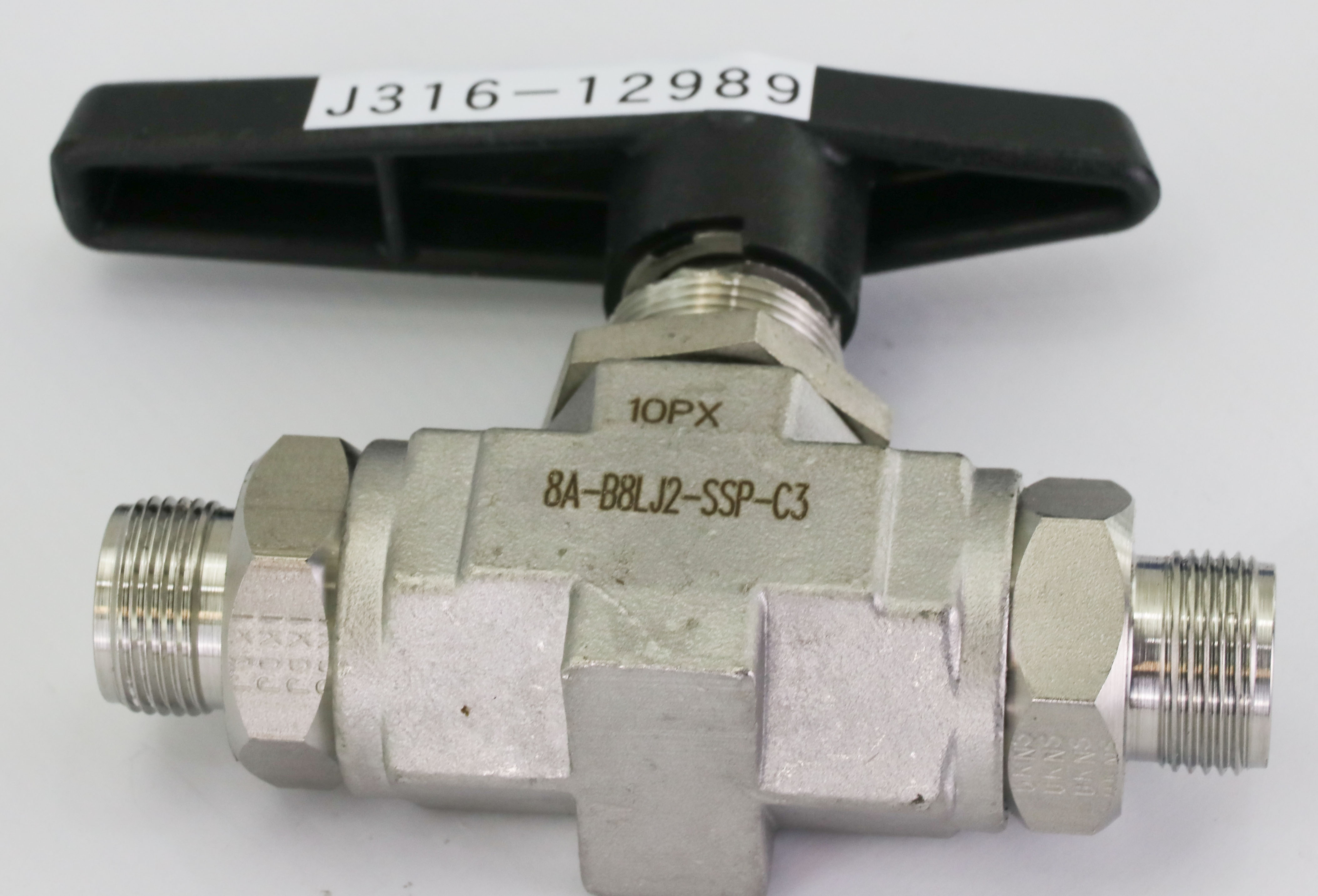 12989 PARKER 2-WAY B-SERIES BALL VALVE 8A-B8LJ2-SSP-C3 | EBay